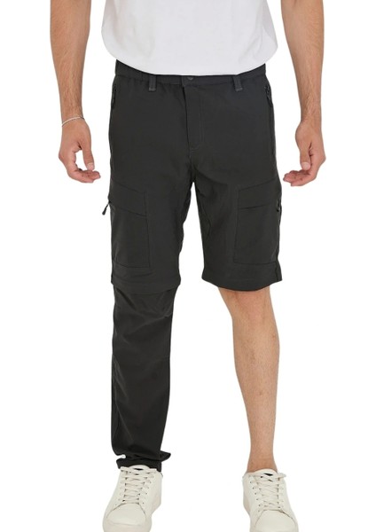 Yazlık Likralı Outdoor Şorta Dönüşen Unisex Erkek Kadın Dönüştürülebilir Taktik Pantolon