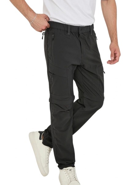 Yazlık Likralı Outdoor Şorta Dönüşen Unisex Erkek Kadın Dönüştürülebilir Taktik Pantolon