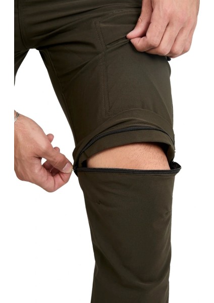 Yazlık Likralı Outdoor Şorta Dönüşen Unisex Erkek Kadın Dönüştürülebilir Taktik Pantolon