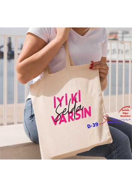 Kişiye Özel Bez Çantalar, Doğum Günü Temalı Hediyelik Bez Çanta D Serisi