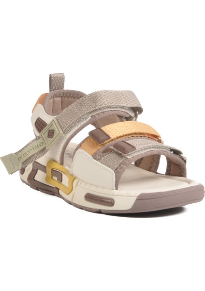 Krem-Kahve Hafif Erkek Çocuk Sandalet 1947 F