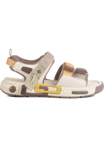 Krem-Kahve Hafif Erkek Çocuk Sandalet 1947 F modelleri