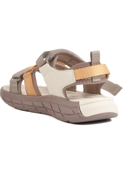 Krem-Kahve Hafif Erkek Çocuk Sandalet 1947 F fırsatları