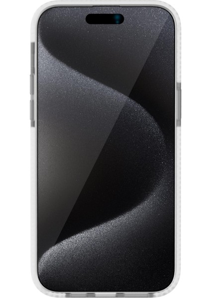 iPhone 15 Pro Magsafe Özellikli Anti Şok Önleyicili Transparan Magnet Plain Sand Kılıf