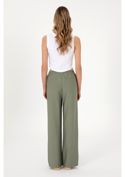 Kadın Koyu Haki Pantolon (Kanvas-Chino) 50309088-VR111 fırsatları