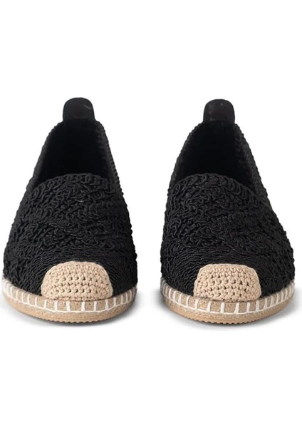 Mayfair Siyah Dantel Detaylı Espadril