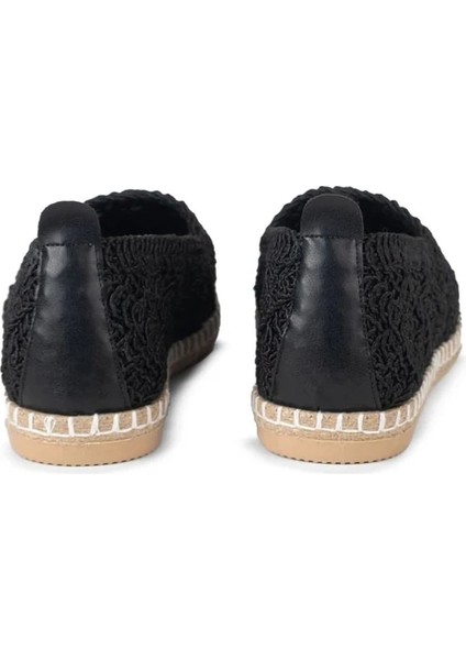 Mayfair Siyah Dantel Detaylı Espadril