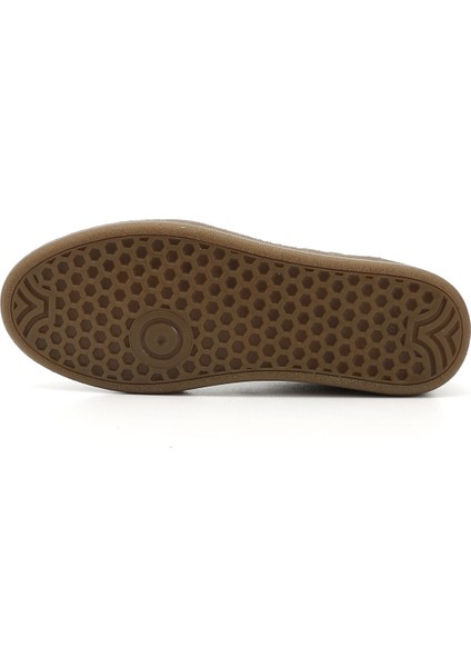 Kadın Vizon Lastik Bağcıklı Hakiki Deri Sneaker