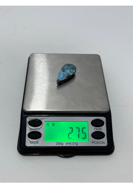 Okyanus Temalı Doğal Kabaşon Firuze Taşı 13,6 Karat - Turkuaz Taşı 2,74 Gram