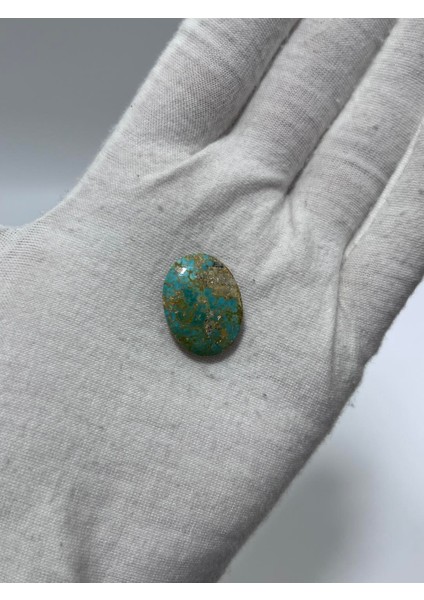 Okyanus Temalı Doğal Kabaşon Firuze Taşı 16,6 Karat - Turkuaz Taşı 3,34 Gram fiyatları