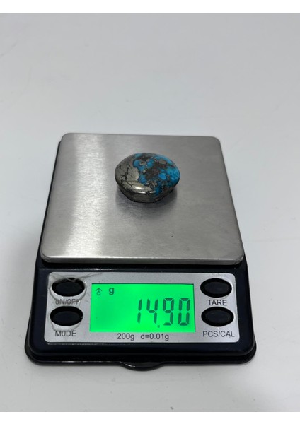 Okyanus Temalı Doğal Kabaşon Firuze Taşı 74,4 Karat - Turkuaz Taşı 14,89 Gram indirimleri