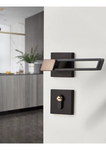 9903 Minimalist Sessiz Kapı Kolu Kilit Seti