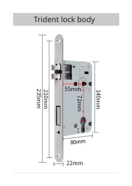 9903 Minimalist Sessiz Kapı Kolu Kilit Seti