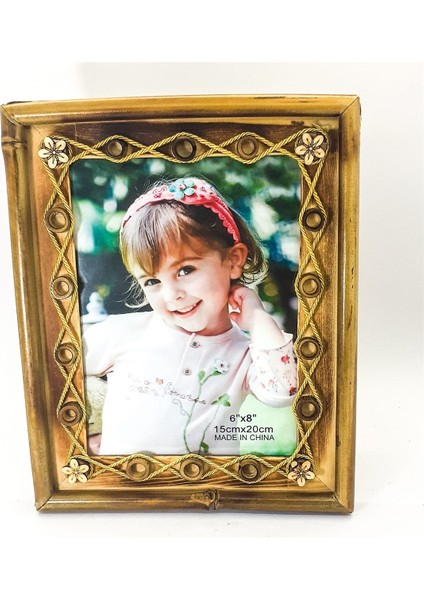 Kişiye Özel Ahşap Bambu Desenli Çerçeve