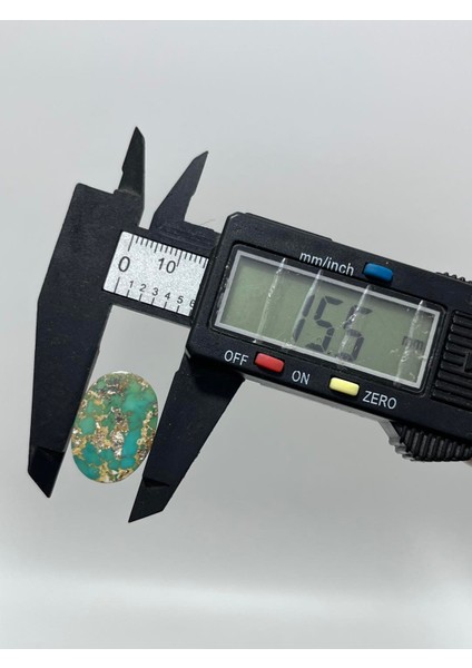 Okyanus Temalı Doğal Kabaşon Firuze Taşı 14,5 Karat - Turkuaz Taşı 2,95 Gram
