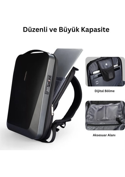 The Ratio Arc Eva Sırt Çantası Tsa Kilidi Usb Şarj Portu