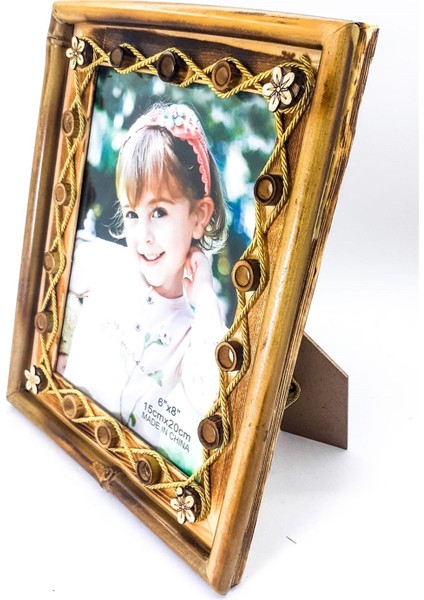 Kişiye Özel Ahşap Bambu Desenli Çerçeve fiyatları