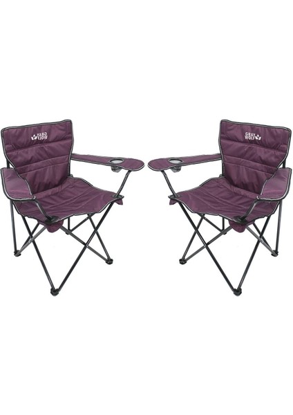 Mor Katlanır Kamp Sandalyesi 2 Adet
