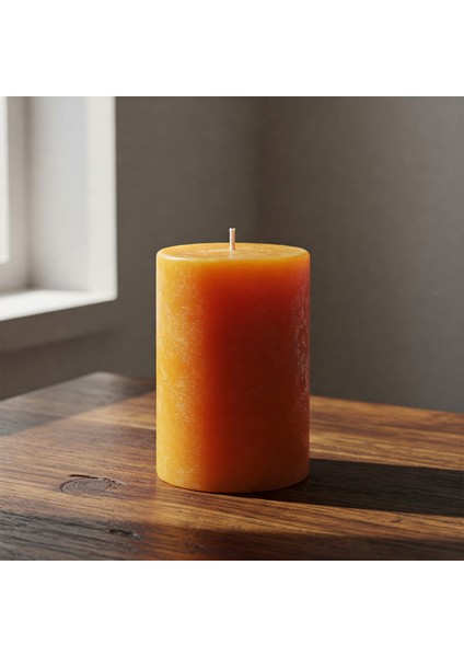 Respira Design Co 7*15 Turuncu Silindir Mum modelleri