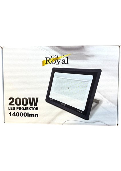 200 W LED Projektör 6500K Beyaz Işık Dış Mekan