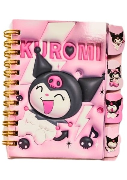 Kuromi My Melodi Spiralli Not Defteri modelleri