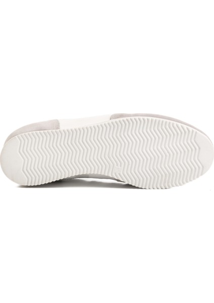 Gri-Beyaz Hakiki Deri Erkek Sneaker 4Y1546-7811 M indirimleri