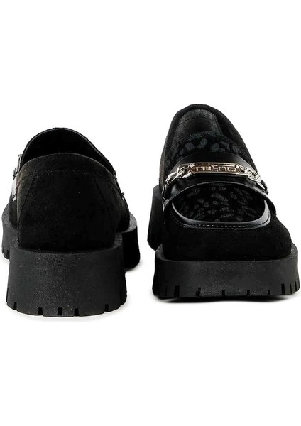 Brenda Bej Leopar Desenli Loafer