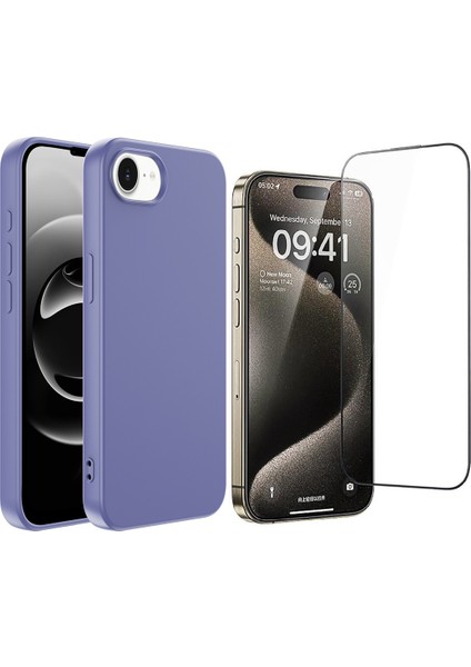 Apple iPhone 16E Kılıf Mara Lansman Kapak + Cam Ekran Koruyucu
