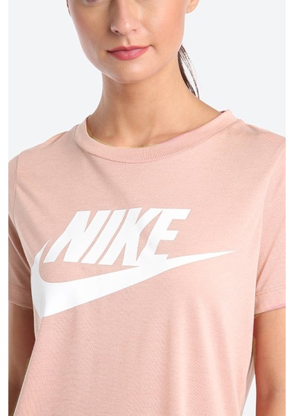 Futura White Tee Dökümlü Hafif Parlak Modal Örme Solmaya Pembe Tişört modelleri