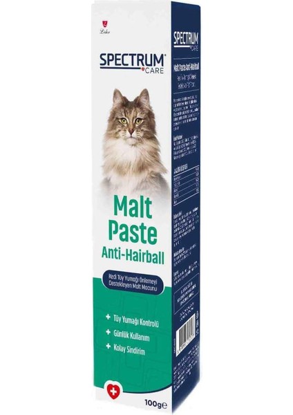 Spektrum Care Tüy Yumak Önleyici Maltpaste 100 Gram
