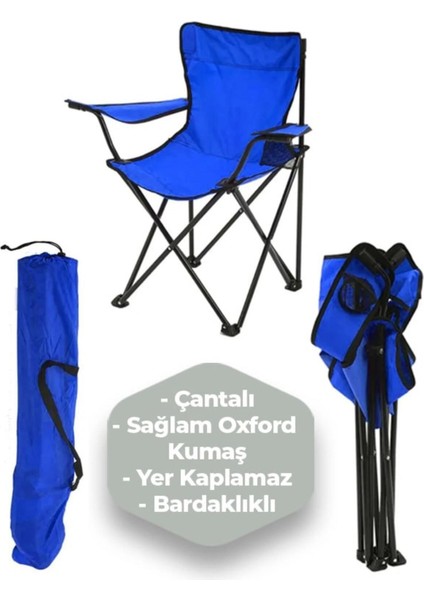 Çantalı Katlanır Kamp Sandalyesi Rejisör Katlanabilir Piknik Plaj Sandalyesi