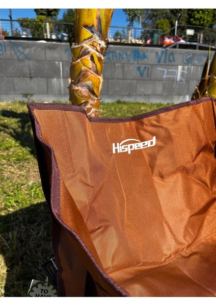 Hispeed Katlanır Balkon Teras Kamp Sandalyesi Kahverengi Taşıma Çantalı fırsatları