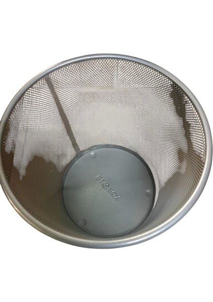 Delikli Çöp Kovası Metal Gümüş fiyatları
