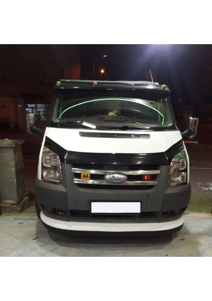Ford Transit 2007 2014 Beyaz Ön Tampon Lip Abs Geniş 2 Parça GARAGE453