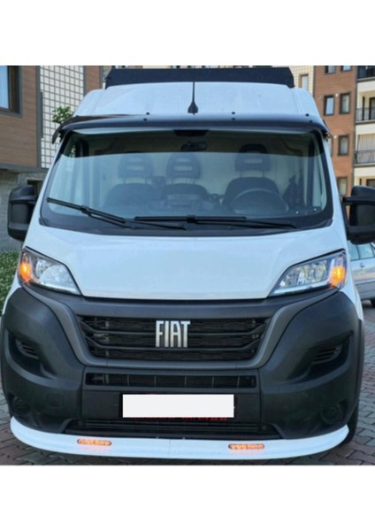 Ducato 2014 Üzeri Beyaz Ön Tampon Lip Abs Dar 2 Parça GARAGE453