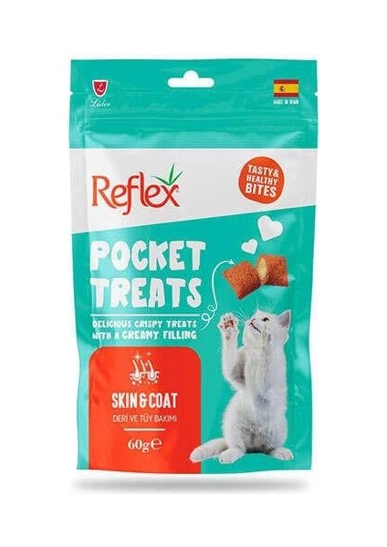 Pocket Treats Skin & Coat Deri Tüy Bakımı Kedi Ödül Maması 60 G