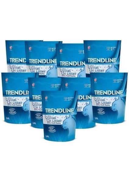 Silika Kristal Kedi Kumu 3,6l x 9 Adet