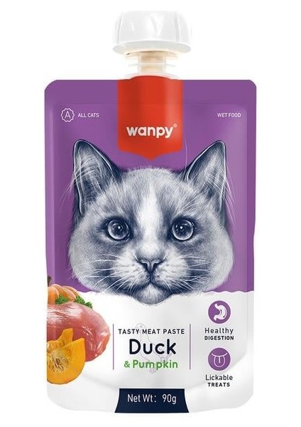 Taze Ördekli&bal Kabaklı Kedi Et Ezmesi 90 gr