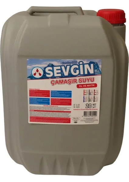 Çamaşır Suyu Sevgin 20 kg