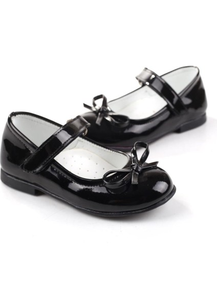 ORTAÇ-2079 Kız Bebek Balerin Rugan Babet Ayakkabı