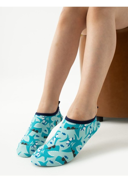 Desenli Kaydırmaz Tabanlı Yırtılmaz Dayanıklı Deniz ve Havuz Patiği