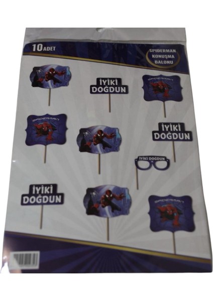 10LU Konuşma Balonu Spiderman