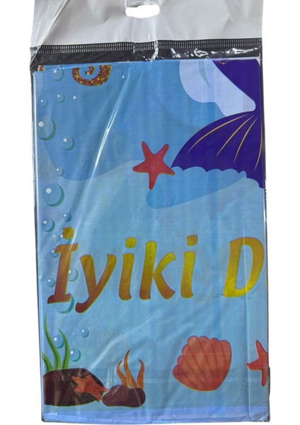 Baskılı Masa Örtüsü Deniz Kızı
