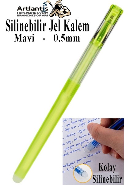 Silinebilir Jel Kalem Mavi 1 Adet Silinebilir Tükenmez Kalem Pilot Kalem Mürekkepli Kolay Silinebilir Kumaş Kalemi