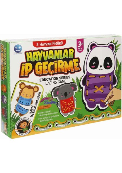Oyun Hayvanlar İp Geçi̇rme 5fgr
