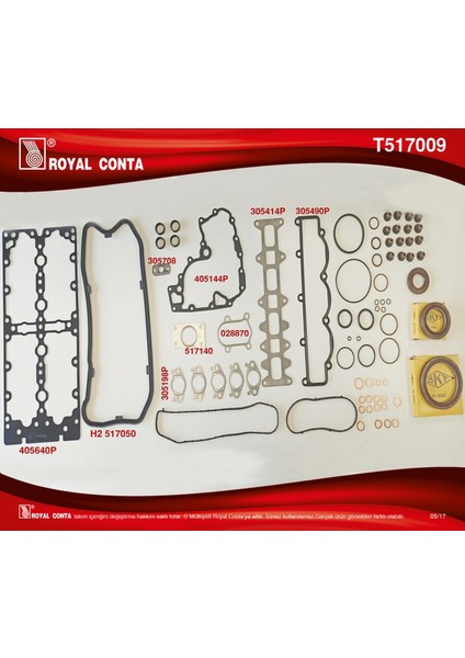 Motor Takim Conta Skc Siz Ducato 2.3 Jtd Corteco Keçeli ve Subap Lastikli 133429 Motordan Sonra Gnzrz