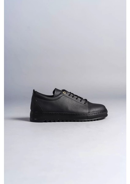 SLW152 Cool Bağcıklı Cilt Erkek Günlük Spor Klasik Ayakkabı Cst - Siyah fırsatları