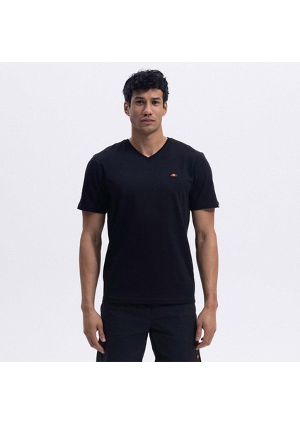 EM186-1-BK V Yaka Erkek T-Shirt - Siyah