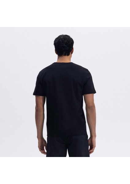 EM186-1-BK V Yaka Erkek T-Shirt - Siyah fiyatları