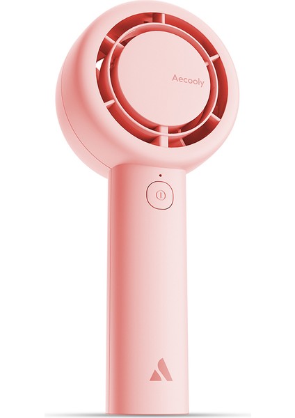 Pb01 Iç Spiralli Çift Halka Hava Akışı Teknolojili 5 Kademeli Soğutucu El Fanı Pembe